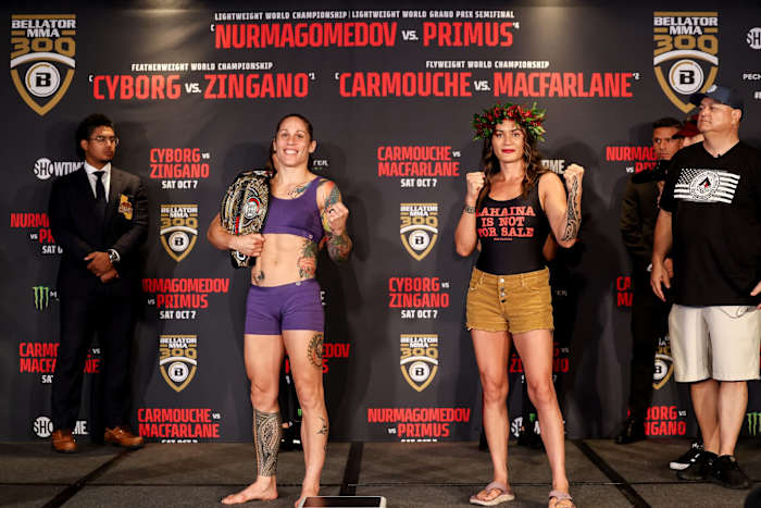 Liz Carmouche Ilima-Lei Macfarlane Bellator 300